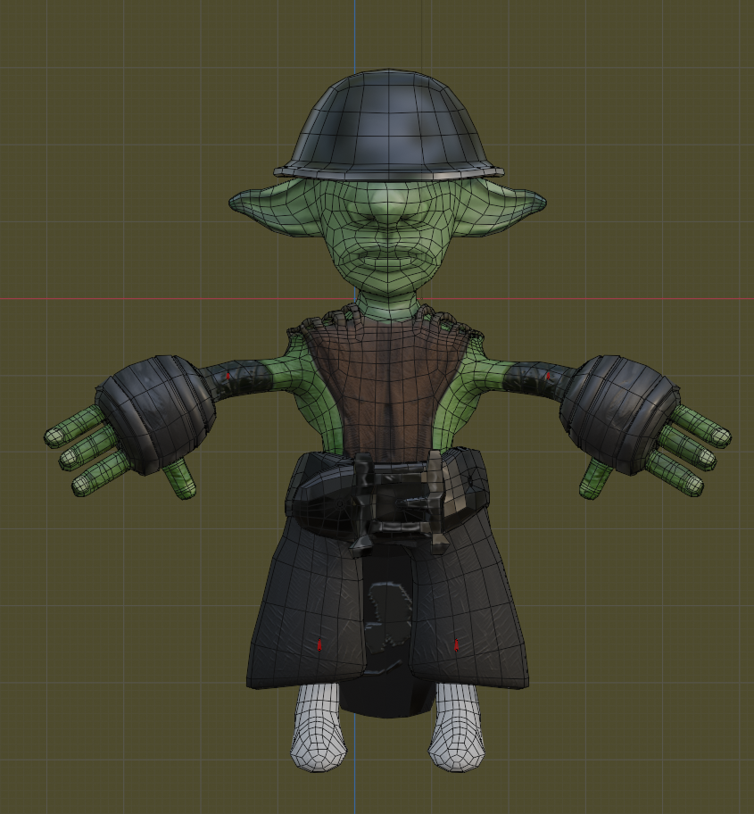 Skrunkly textured model